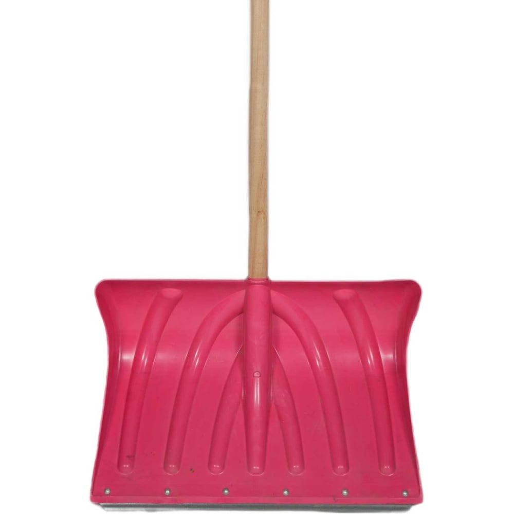 Изображение товара Лопата пластиковая Агростройлидер СНЕГ-01.41.11 с деревянным черенком