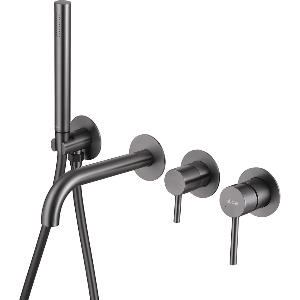 Изображение товара Смеситель для ванны встраиваемый ABBER Wasser Kreis никель AF8130NG