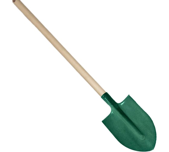 Изображение товара Лопата штыковая ООО Агростройлидер остроконечная порошковая окраска, термообр. с черенком высш. в сборе САД-01.12/1.1