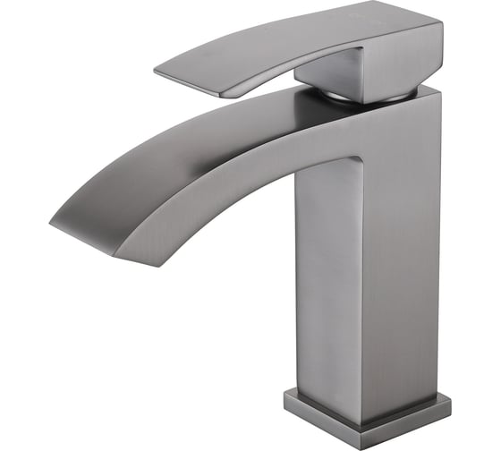 Изображение товара Смеситель ABBER Wasserfall для раковины, оружейная сталь AF8610NG