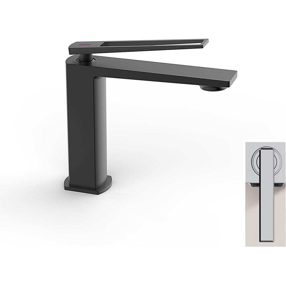 Изображение товара Смеситель для раковины Milleau Elegant матовый черный ML6736223LS-MB