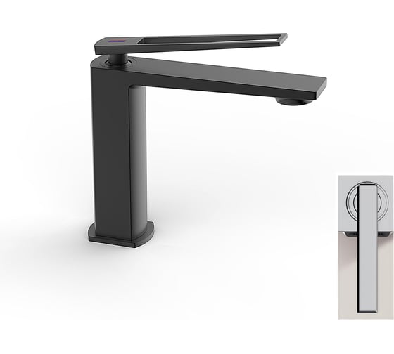 Изображение товара Cмеситель для раковины Milleau Elegant (матовый черный) ML6736223LS-MB