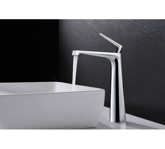 Изображение товара Смеситель для раковины на столешницу Milleau Cristal (хром) MLV6223LH-CR