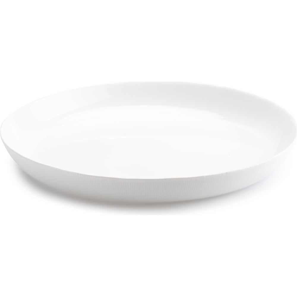 Изображение товара Обеденная тарелка LUMINARC ЛАЙНЗ 25 см, белая, микроволновая