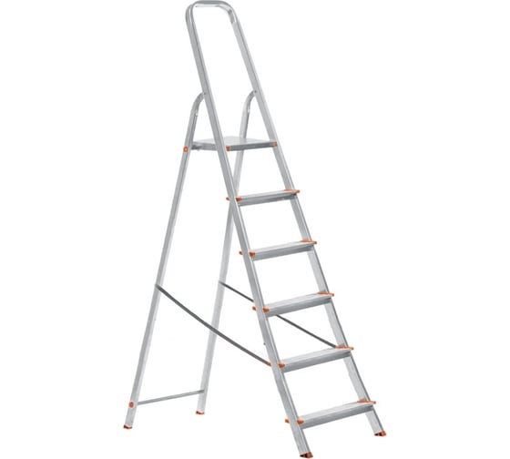Изображение товара Алюминиевая стремянка TDM ELECTRIC СА6 Народная 6 ступеней, усиленный профиль SQ1028-0106