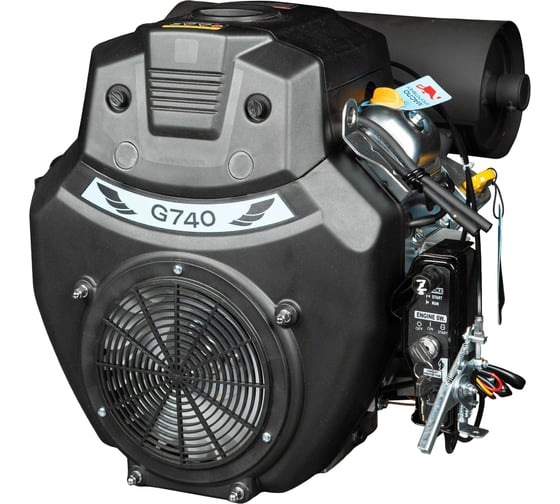 Изображение товара Двигатель бензиновый ООО ТД Гидромаркет Gidro.Market 740 D 30л/с (V-образн,740 см куб,D25 мм, 20A) GMGEn-740D-25