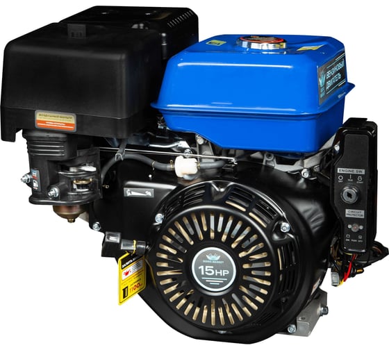 Изображение товара Двигатель бензиновый ООО ТД Гидромаркет GMGE 420- 15 л/с (420 см куб,D25.4 мм) с электростартером GMGEn-420-25,4