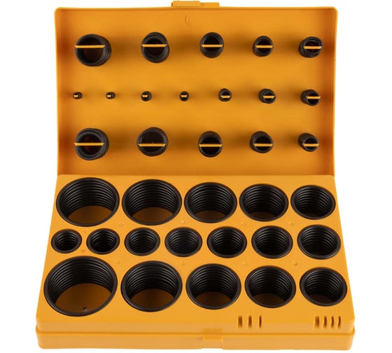 Изображение товара Набор уплотнительных колец KRAFTAIR резиновых, черных, 407 шт WDK-214049