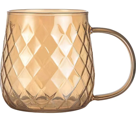 Изображение товара Термокружка appetite стекло 450мл, с гранями Crystall Amber Studio HGM450-AM