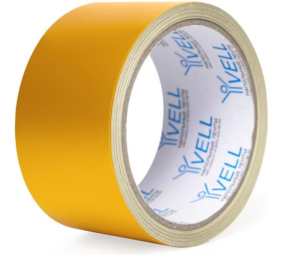 Изображение товара Светоотражающая лента Vell желтая, 50 мм х 9,5 м 1376466