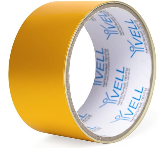 Изображение товара Светоотражающая лента Vell желтая, 50 мм х 2,5 м 1376464