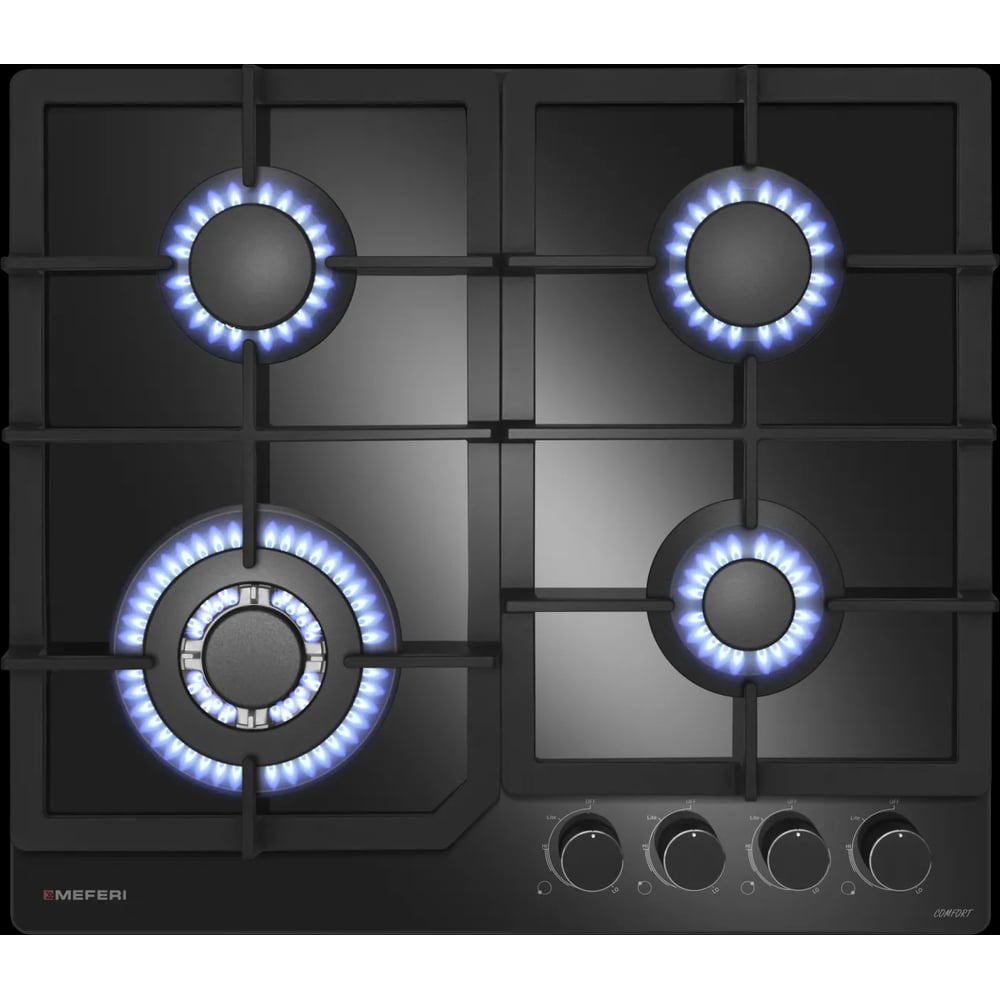 Изображение товара Варочная панель газовая MEFERI MGH604BK GLASS COMFORT МФ-00000925