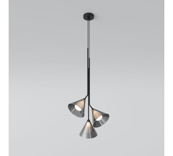 Изображение товара Подвесной светильник Eurosvet Enigma со стеклянными плафонами 70161/3 черный a069050