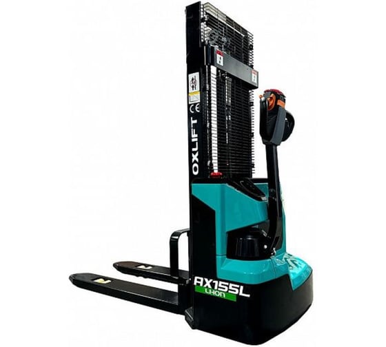 Изображение товара Самоходный штабелер OXLIFT AX155L 2500 мм, 1550 кг, Li-ion 100Ah 792782