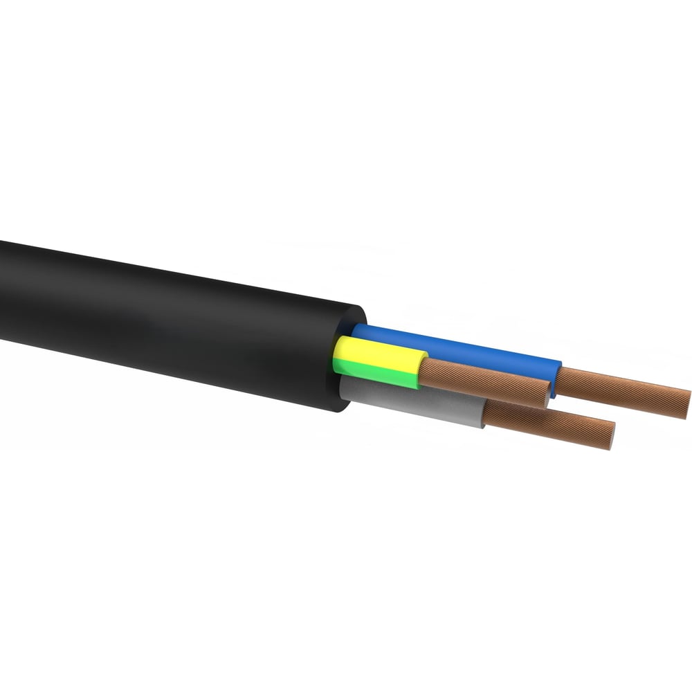 Кабель PRYSMIAN КГППнг(А)-HF 3x1.5 черный 0.38/0.66 кВ 100 метров 9403040101