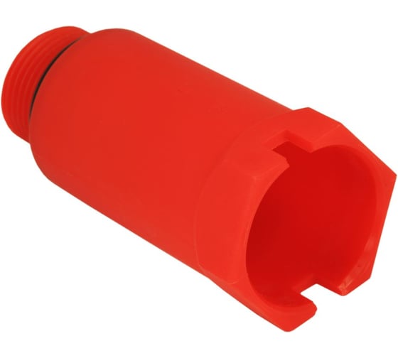 Изображение товара Заглушка удлиненная Heisskraft 25x3/4" НР, красная, 10 шт 24125