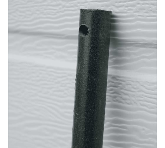 Изображение товара Черенок алюминиевый ООО Агростройлидер ф32x1мм, 1000мм, черный муар, с v-ручкой премиум цветная в сборе СНЕГ-07.15.43