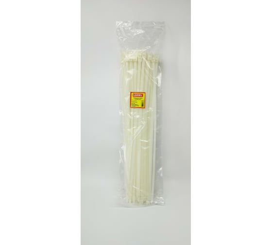 Изображение товара Кабельные стяжки стандартные LUXEL натурального цвета, 9.0x530 мм, полиамид 6.6, 100 шт. LX-20063-S.W