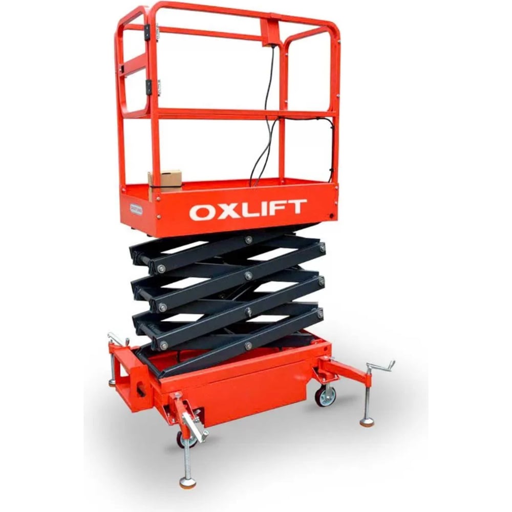 Изображение товара Несамоходный подъемник ножничного типа OXLIFT QX-030-048 DC с питанием от аккумулятора, 4800 мм, 300 кг 792908