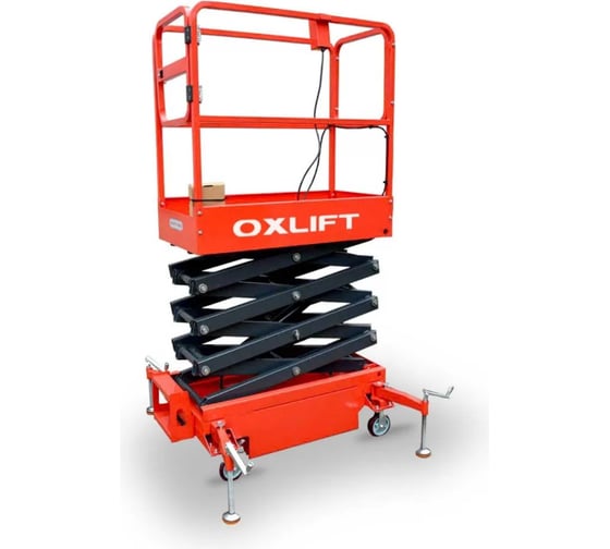 Изображение товара Несамоходный подъемник ножничного типа OXLIFT QX-030-048 DC с питанием от аккумулятора, 4800 мм, 300 кг 792908