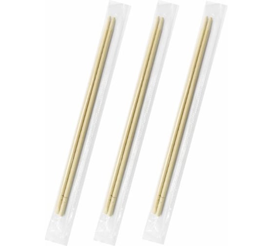 Изображение товара Палочки для суши бамбуковые ОФИСМАГ 21см, круглые, 100 пар, в инд прозрачной упаковке КП БЮДЖЕТ, шк3530 609616