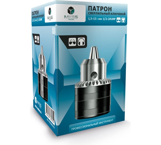 Изображение товара Патрон для дрели ключевой MKSS Toolbox KL5100 (1,5-13 мм, 1/2″) MKSS KL51001312