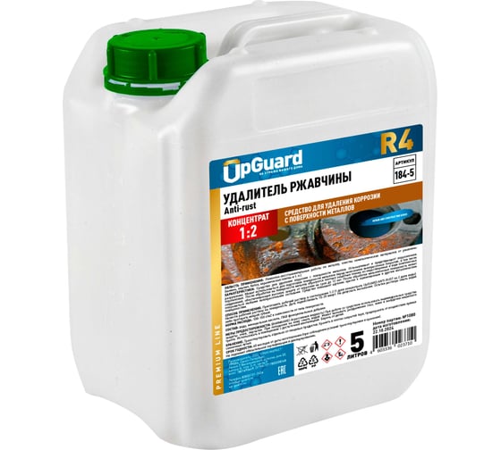 Изображение товара Удалитель ржавчины UPGUARD R4 ANTI-RUST 5 л, концентрат 1:2 184-5