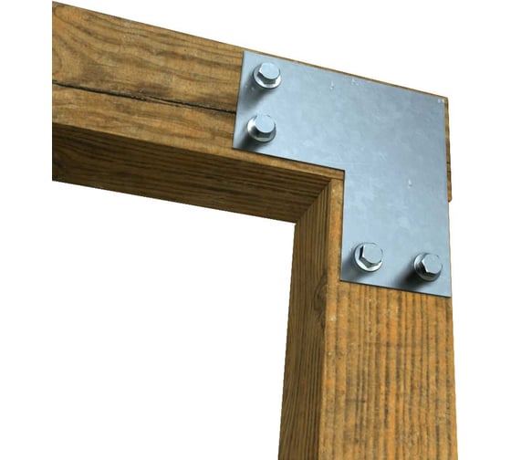 Изображение товара Пластина крепежная АрсеналЪ Г-образная для бруса 100x100 3мм. 1 шт. ARSENAL PERGOLA мод. AR75PG31007-06