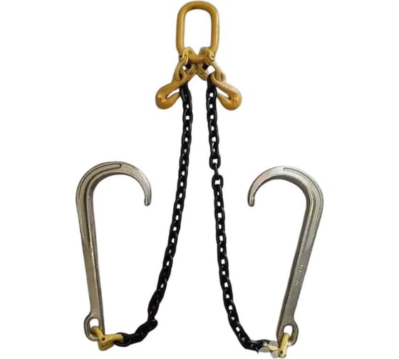 Изображение товара V-образная стропа цепная с J-крюками ТРАСТ 4687206260245