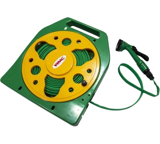 Изображение товара Шланг на катушке с пистолетом-распылителем WMC TOOLS 15 м, 4 режима распыления TG7302007 48849