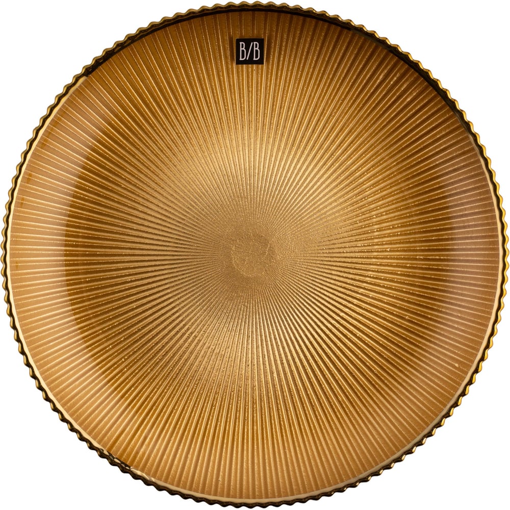 Изображение товара Тарелка BILLIBARRI Moat 27 см, стекло, цвет золотой 806977871409