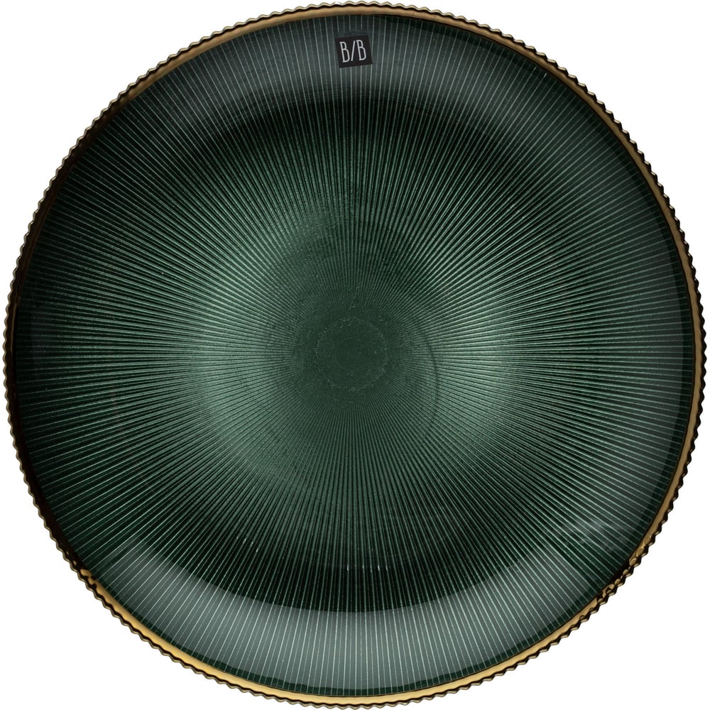 Изображение товара Тарелка BILLIBARRI Moat 31 см стекло зеленая сервировочная