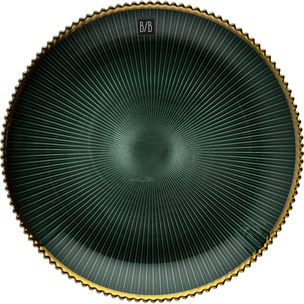 Изображение товара Тарелка BILLIBARRI Moat 27 см, стекло, цвет зеленый 806998264333