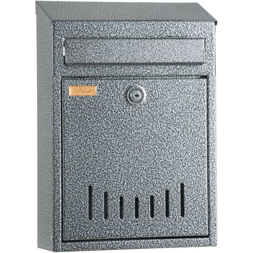 Изображение товара Почтовый ящик ООО Агростройлидер классик, порошковое покрытие, с китайским замком, толщина металла 0,5 мм, цвет вишневый, зеленый, серый, черный САД-22.46