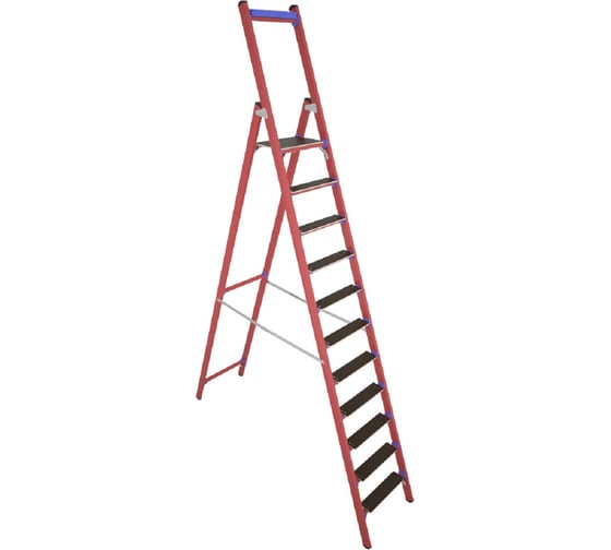 Изображение товара Диэлектрическая стеклопластиковая стремянка с симметричной опорой Антиток ССД-2.5 Е Т 413789