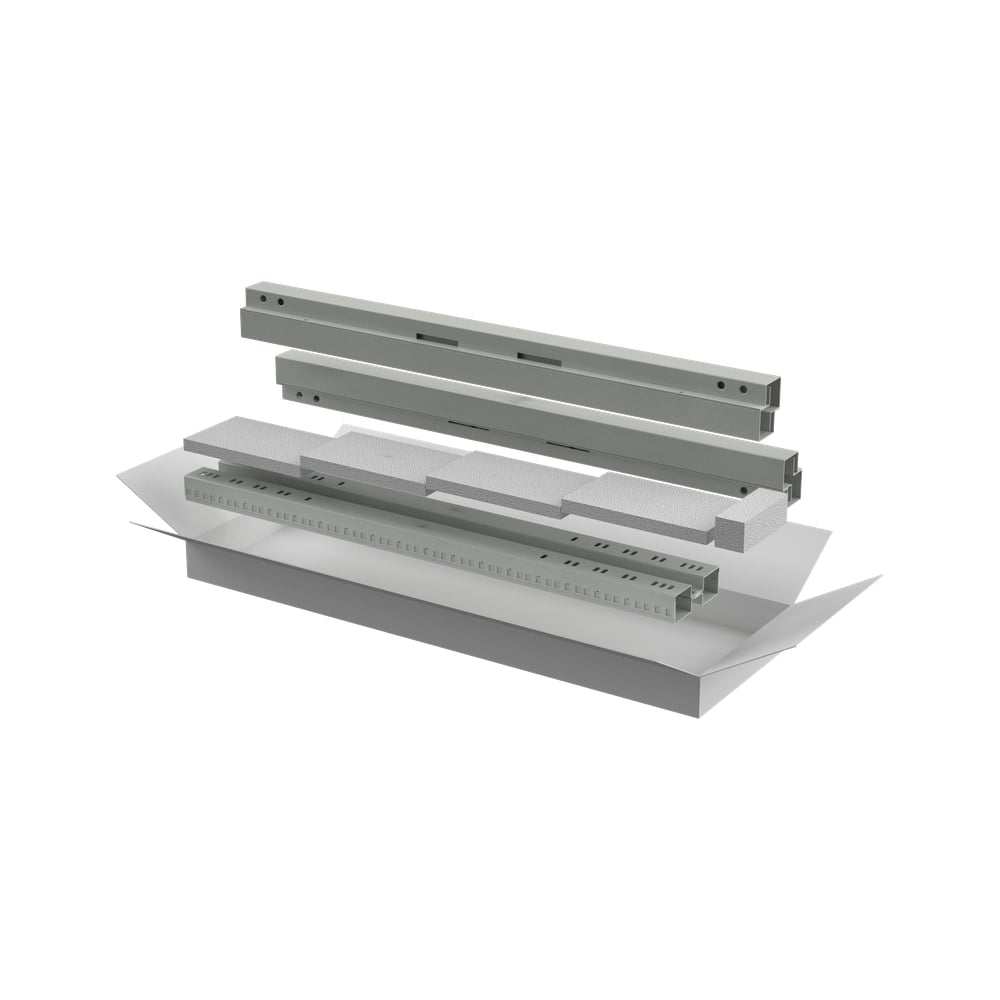 Изображение товара Комплект стоек и профилей для шкафа ITK LINEA N 24U серый LN35-24UXX-X