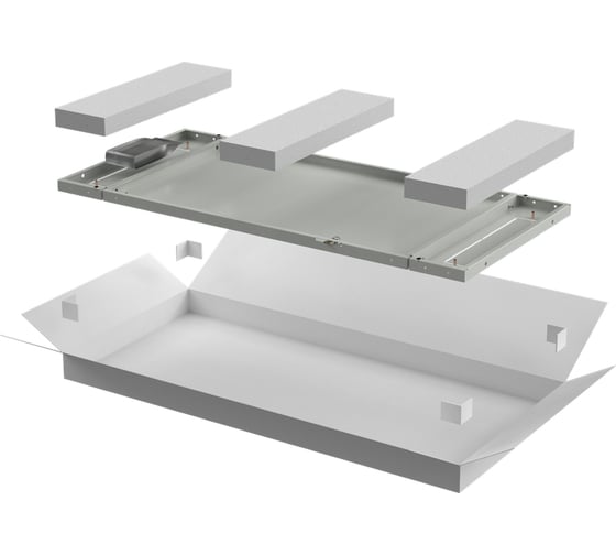 Изображение товара Панель задняя ITK LINEA N 600мм для шкафа 24U серая LN35-24U6X-ZM