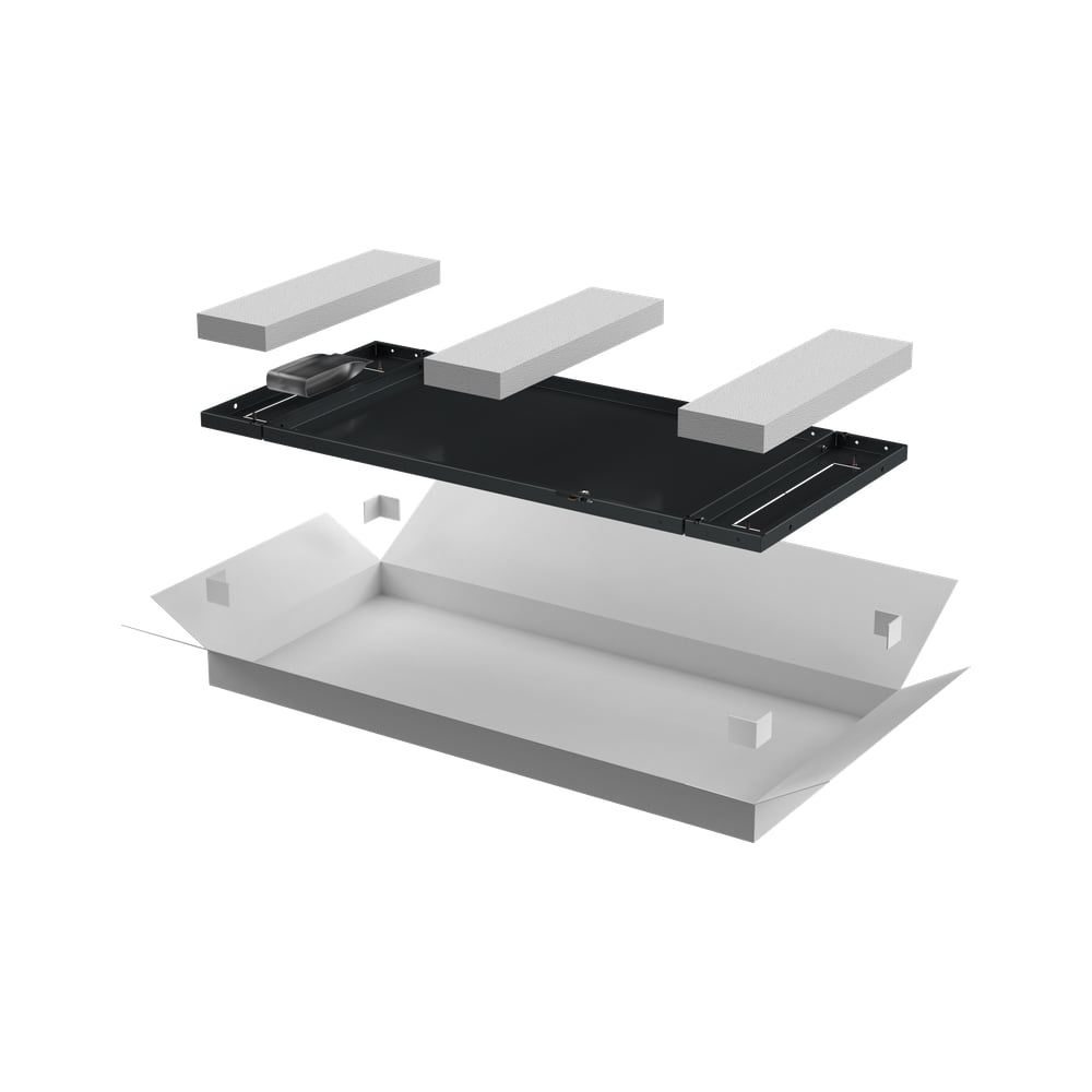 Изображение товара Панель задняя ITK LINEA N 600мм для шкафа 24U черная LN05-24U6X-ZM