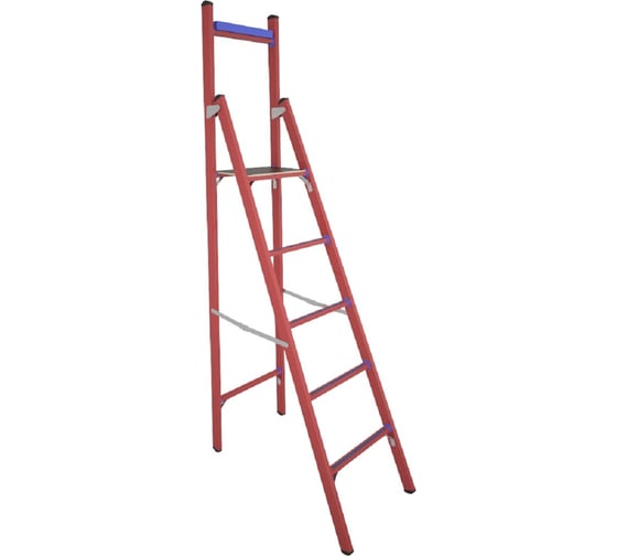 Изображение товара Диэлектрическая стеклопластиковая стремянка с вертикальной опорой Антиток СВД-1.8 Е 413746