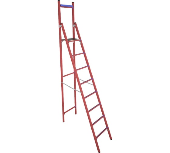 Изображение товара Диэлектрическая стеклопластиковая стремянка с вертикальной опорой Антиток СВД-2.5 Е 413754