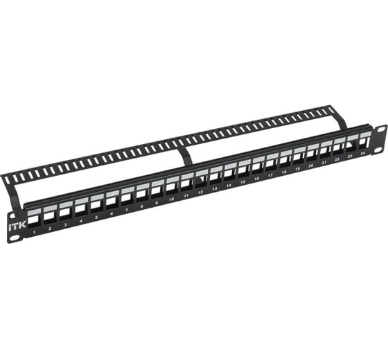 Изображение товара Модульная патч-панель ITK 1U UTP 24 порта PP24-1UMU