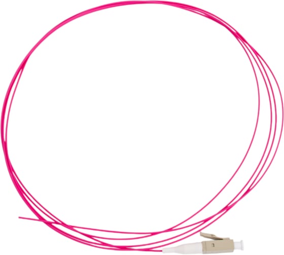 Изображение товара Оптический коммутационный монтажный шнур ITK (Пигтеил), для многомодового кабеля (MM), 50/125 (OM4), LC/UPC, LSZH, 1,5м FPT5004-LCU-C1L-1M5