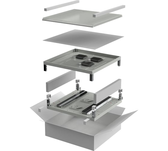 Изображение товара Комплект основание и крыша ITK LINEA N 600х1000мм для шкафа 28-47U серый LN35-XXX61-Y