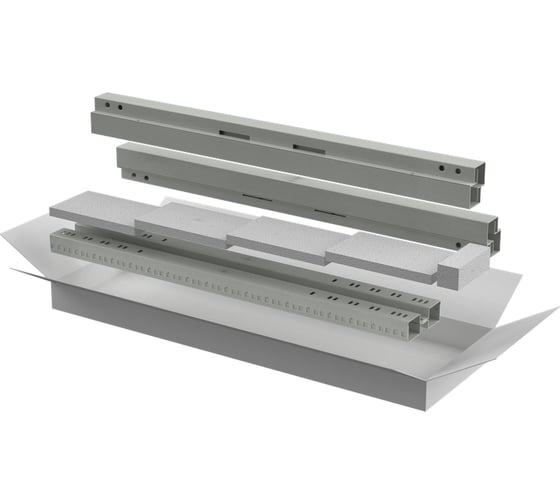 Изображение товара Комплект стоек и профилей для шкафа ITK LINEA E 24U серый LE35-24UXX-XL