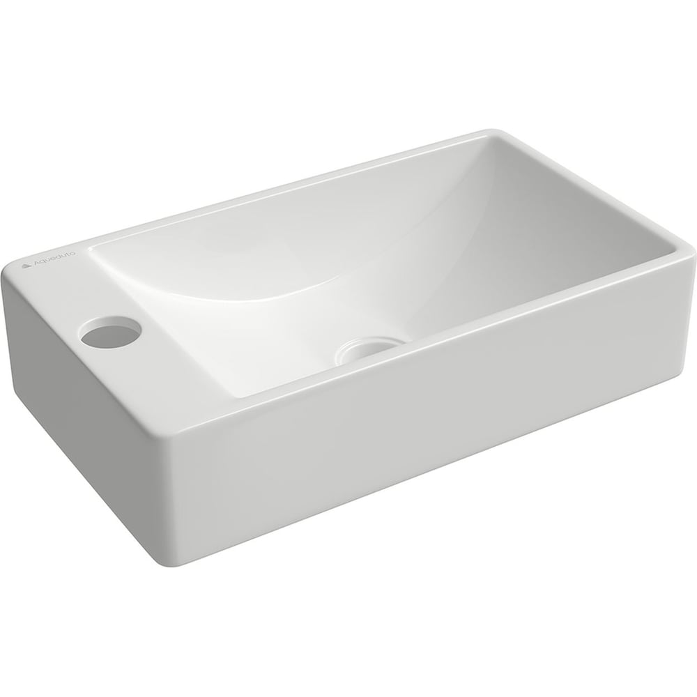 Изображение товара Мини-раковина левая прямоугольная Aqueduto AQD PEQUENO 220*380 белый