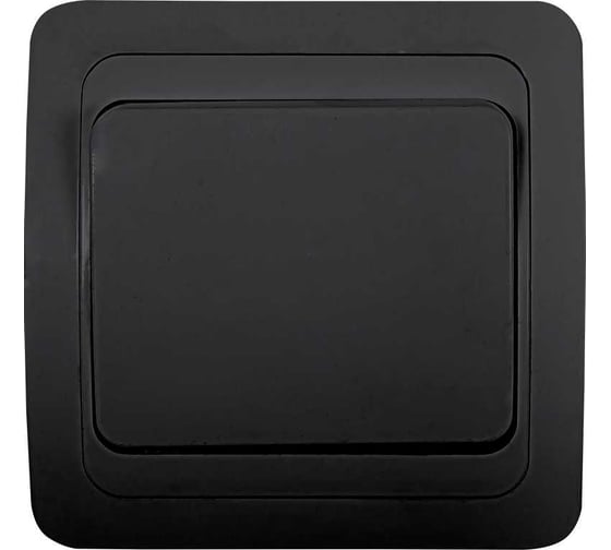Изображение товара Выключатель одноклавишный IN HOME CLASSICO черный 2021B 4690612061078
