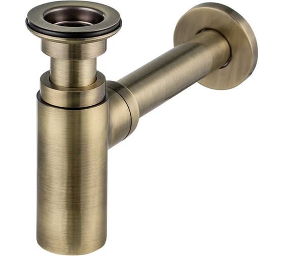 Изображение товара Сифон для раковины Wirquin ЛИНЕИС с выпуском латунь цвет бронзовый 30987100