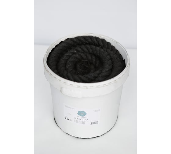 Изображение товара Каболка канализационная ООО ЮНАФЛЭКС 30 мм, ведро 20кг КБЮ3020