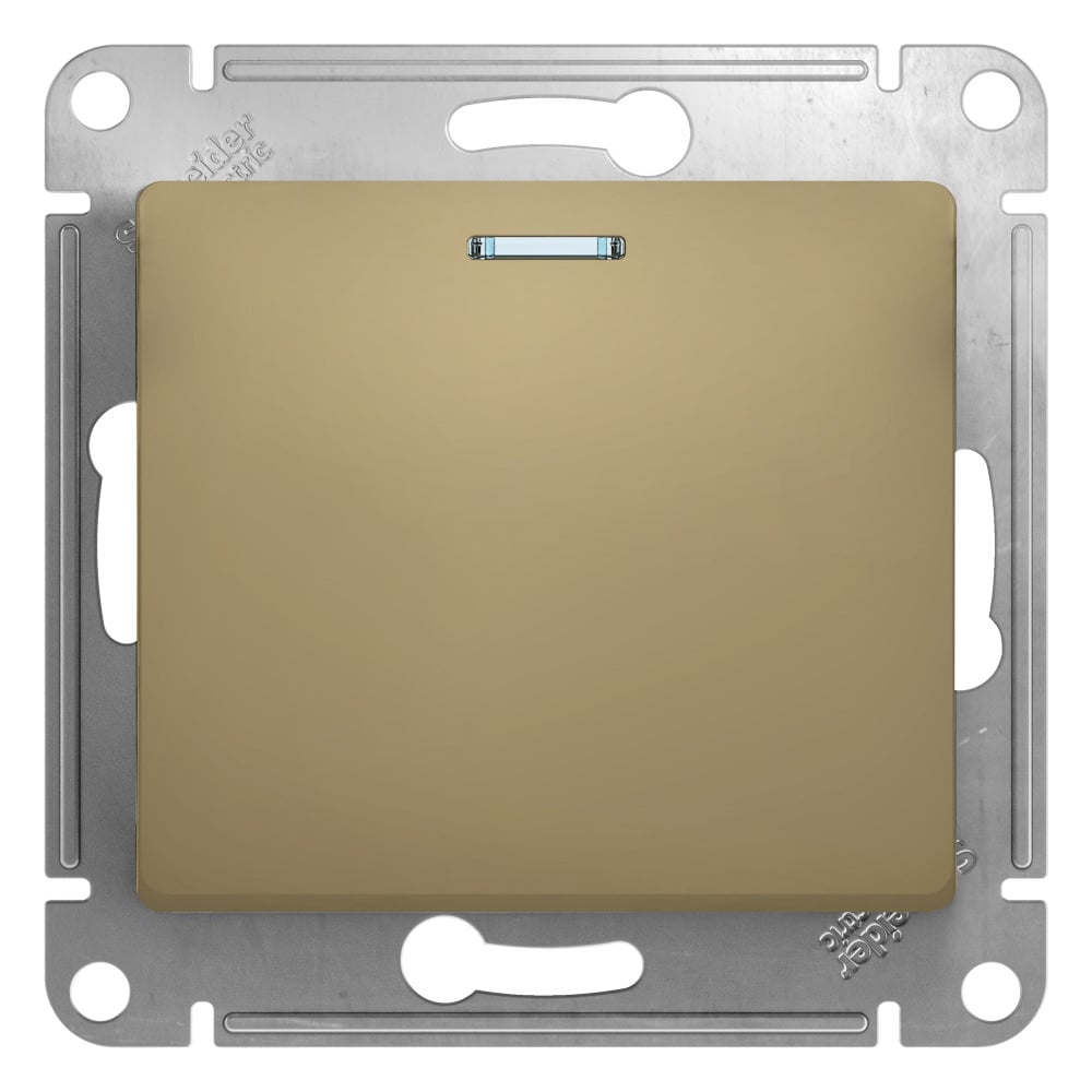 Изображение товара 1-клавишный механизм выключателя Glossa 10А IP20 для скрытой проводки