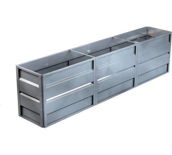 Изображение товара Готовая грядка Delta-Park GW 0.5х3 м, серебристая 30011_GW503Zn